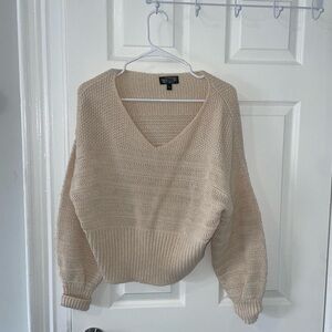 Topshop sweater, cream.